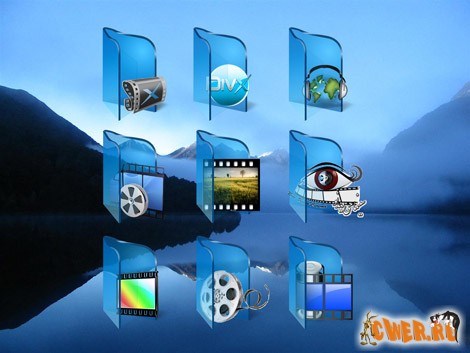My Blue Folders Icon Pack Vol. 1&2