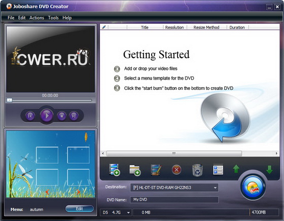 Joboshare DVD Creator 3.1.7.1028