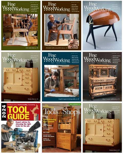 Fine Woodworking №307-313 + Tool Guide January-December 2024 Подшивка 2024 Архив 2024