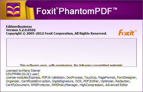 Foxit PhantomPDF