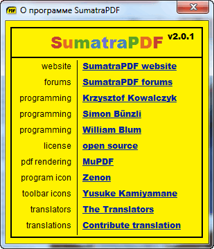 Sumatra PDF 2.0.1 Final