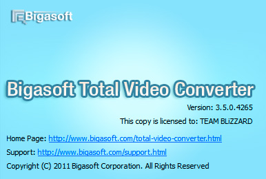 Bigasoft Total Video Converter