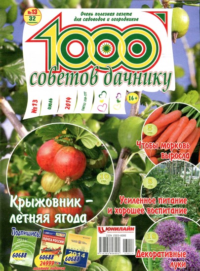 1000 советов дачнику 13 2014
