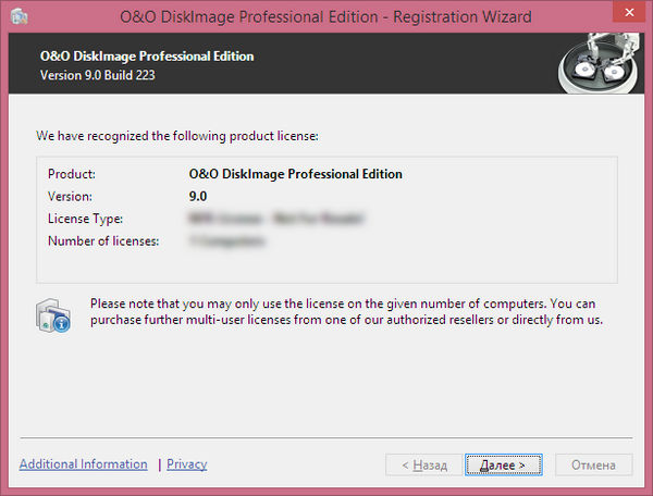 O&O DiskImage Professional Edition