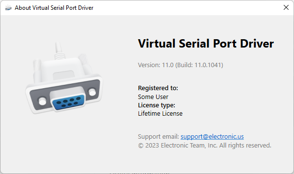 Virtual Serial Port Driver Pro 11.0.1041