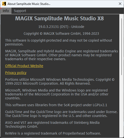 MAGIX Samplitude Music Studio X8 v19.0.3.23131