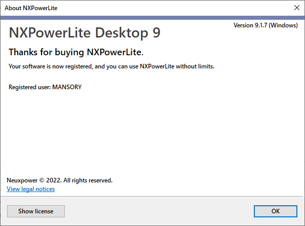 NXPowerLite Desktop Edition 9.1.7 + Portable