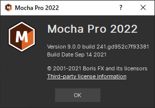Boris FX Mocha Pro 2022 v9.0.0 Build 241