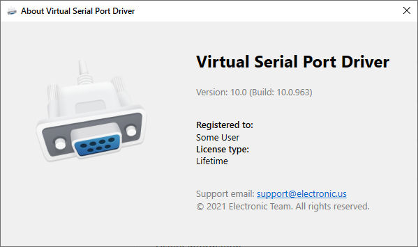Eltima Virtual Serial Port Driver Pro 10.0.963