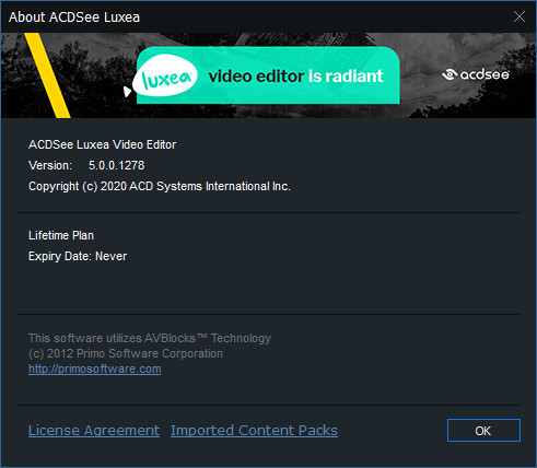 ACDSee Luxea Video Editor 5.0.0.1278