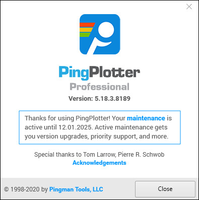PingPlotter Professional 5.18.3.8189