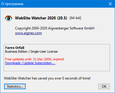 WebSite-Watcher 2020 v20.5 Business Edition