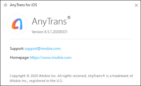 AnyTrans for iOS 8.5.1.20200331