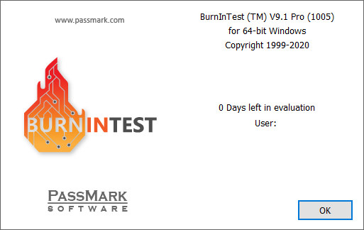 PassMark BurnInTest Pro 9.1 Build 1005