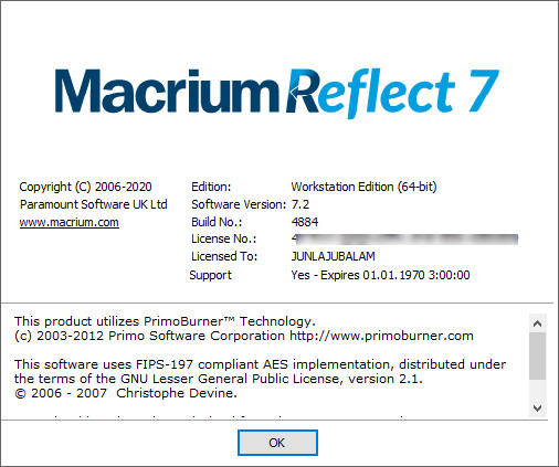 Macrium Reflect 7.2.4884 Workstation / Server Plus