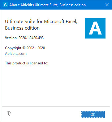 Ablebits Ultimate Suite for Excel Business Edition 2020.1.2420.493