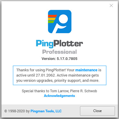 PingPlotter Professional 5.17.0.7805