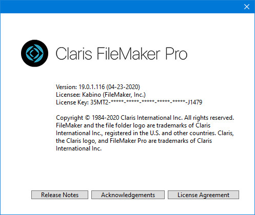 Claris FileMaker Pro 19.0.1.116 + Portable