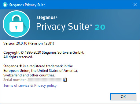 Steganos Privacy Suite 20.0.10 Revision 12581