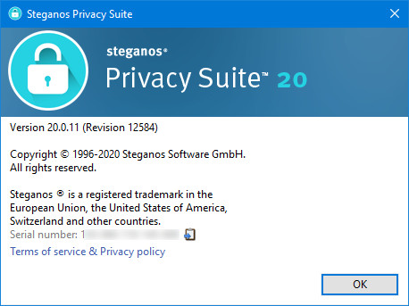 Steganos Privacy Suite 20.0.11 Revision 12584