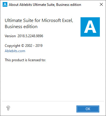 Ablebits Ultimate Suite for Excel Business Edition 2018.5.2248.9896