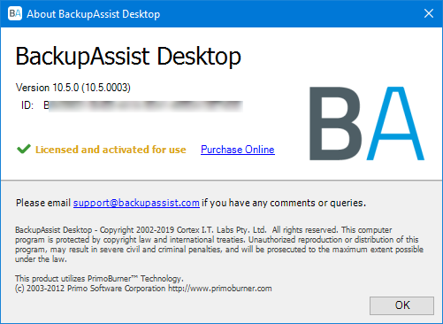 BackupAssist Desktop 10.5.0