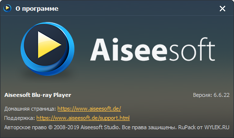 Aiseesoft Blu-ray Player 6.6.22 + Rus