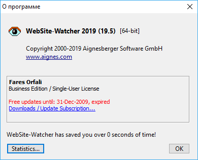 WebSite-Watcher 2019 19.5 Business Edition