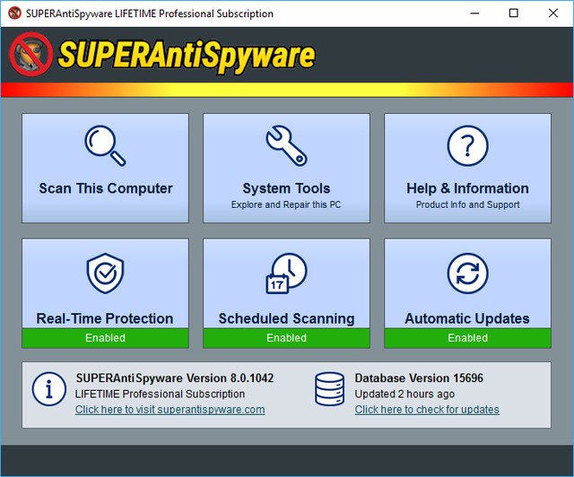 SUPERAntiSpyware Professional 8.0.1042