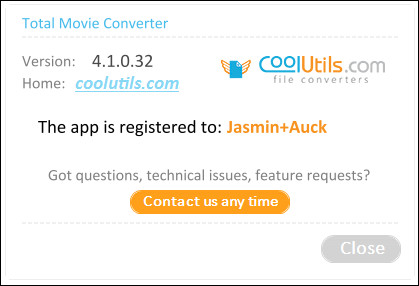 Coolutils Total Movie Converter 4.1.0.32