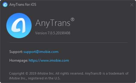 AnyTrans for iOS 7.0.5.20190408