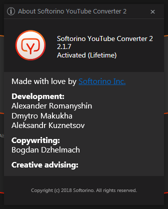 Softorino YouTube Converter 2.1.7