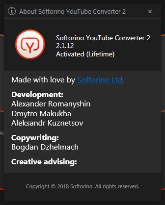 Softorino YouTube Converter 2.1.12