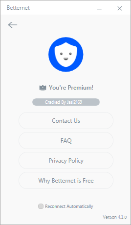 Betternet VPN For Windows Premium 4.1.0