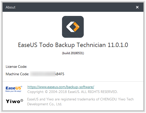 EaseUS Todo Backup Technician 11.0.1.0