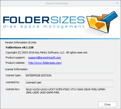 FolderSizes 8.1.128 Enterprise Edition