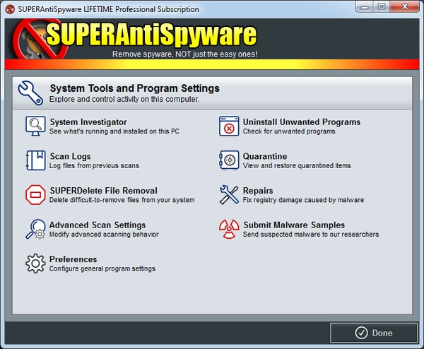 SUPERAntiSpyware Professional 6.0.1222