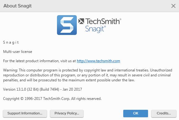 TechSmith SnagIt 13.1.0 Build 7494