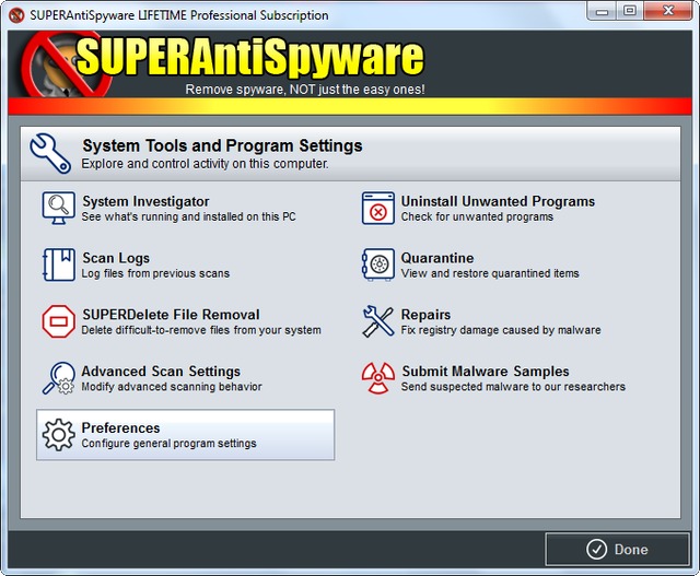 SUPERAntiSpyware Professional 6.0.1254