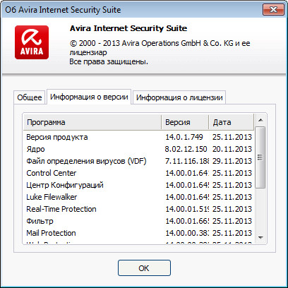 Avira Internet Security 14.0.1.749