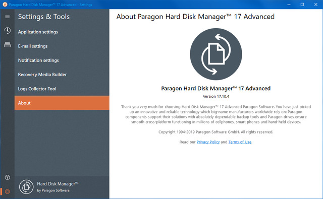 Paragon Hard Disk Manager 17 Advanced 17.10.4