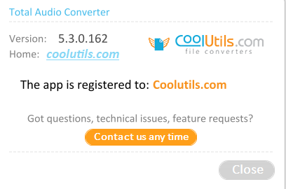 CoolUtils Total Audio Converter