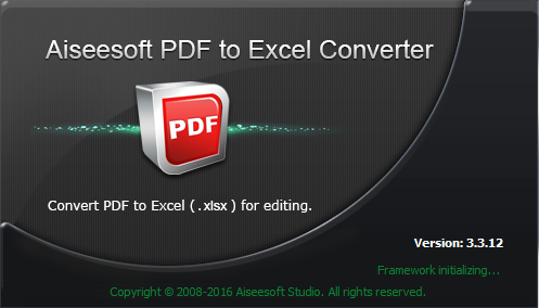Aiseesoft PDF to Excel Converter 3.3.12