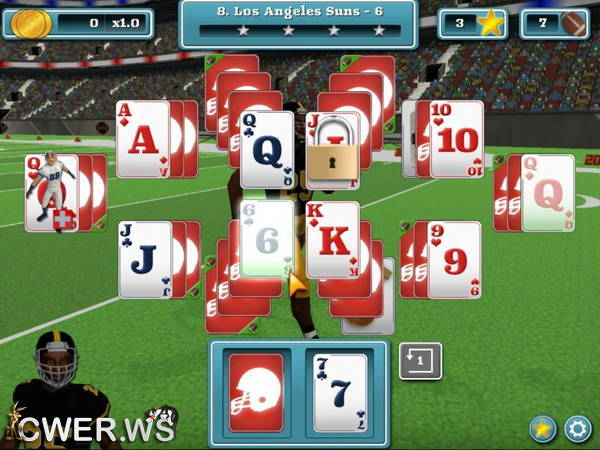 скриншот игры Touch Down Football Solitaire