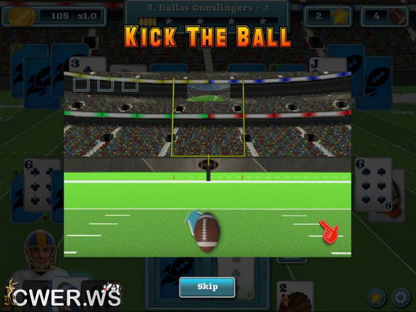 скриншот игры Touch Down Football Solitaire