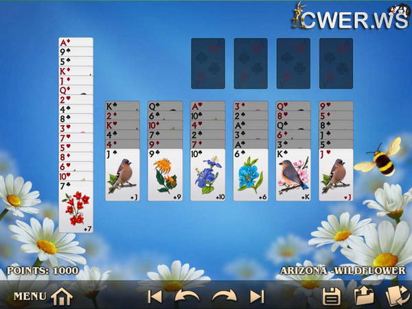 скриншот игры Summertime Solitaire