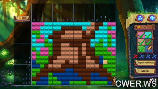 скриншот игры Adventure Mosaics: Forest Spirits
