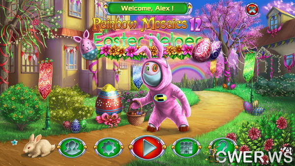 скриншот игры Rainbow Mosaics 12: Easter Helper