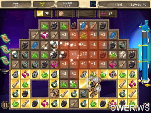 скриншот игры Arabian Treasures: Midnight Match