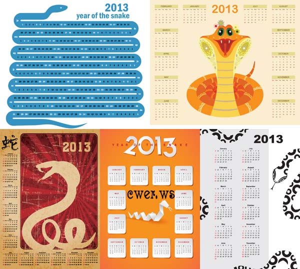Креативные календарные сетки на 2013 год. Часть 2